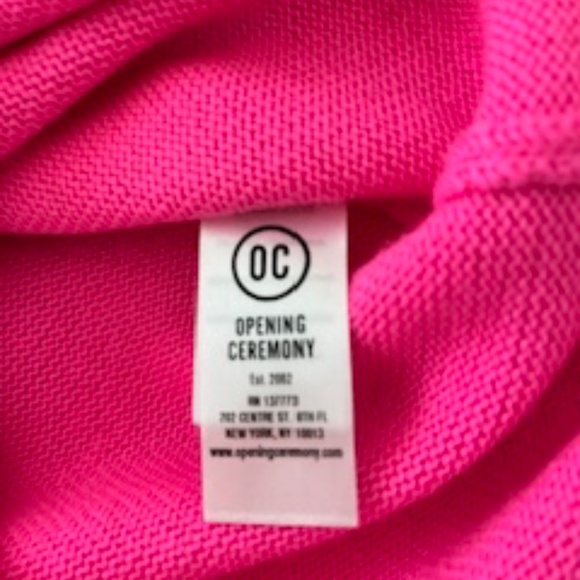 Opening ceremony merino wool knit sweater in bright pink, size small - Picture 6 of 11